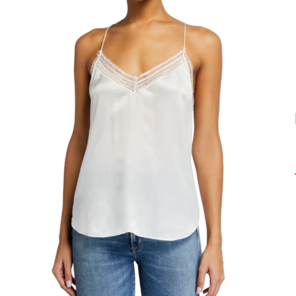 Iro Pralina Silk Cami with Lace